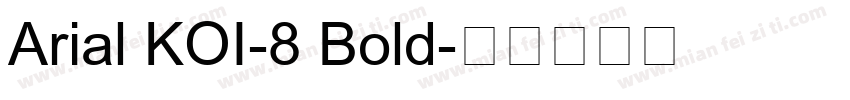 Arial KOI-8 Bold字体转换